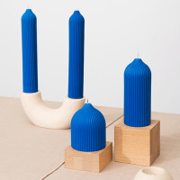 Свеча декоративная, 10.5 см, синий, серия Edge, TKANO, Россия_00810420042981901219.jpg