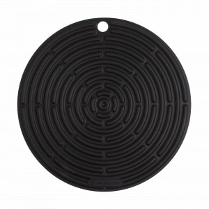 Подставка под горячее, 20 см, силикон, черный, серия Matte Black, LE CREUSET, Франция, Подставки для горячего