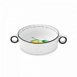 Салатник, диаметр: 16 см, материал: фарфор, цвет: белый, декор, серия Amalfi, EASY LIFE (R2S), Италия, Amalfi EASY LIFE R2S