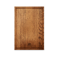 Доска разделочная дубовая, 37 х 25 см, темно-коричневый, UNECA, Россия