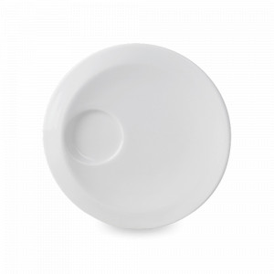 Блюдце для кофейной чашки, 15 см, фарфор, белый, серия Smoos, GUY DEGRENNE, Франция, GUY DEGRENNE (Франция)