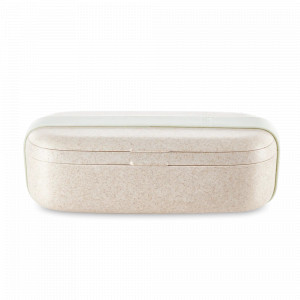 Ланч-бокс , 500 мл, 17 х 8 см, древесное волокно и полипропилен, бежевый, серия TO GO, LEKUE, Испания, Посуда для пикника