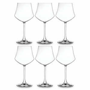 Набор из 6-ти бокалов для вина, 430 мл, хрустальное стекло, серия Calice Ego, RCR, Италия, Скидка -35% на итальянское стекло RCR