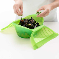 Конверт для запекания «Папильот» с паровой вставкой, 1 л, 26 х 19 см, силикон, зеленый, LEKUE, Испания_00819240062578658236.jpg