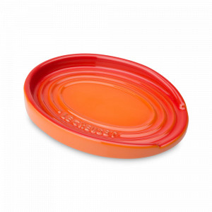 Подставка под ложку, 16 см, керамика, оранжевый, серия Flame, LE CREUSET, Франция, Скидка -15% на Le Creuset