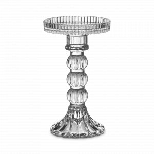 Подсвечник со съемной чашей Ле Классик, 16.5 см, стекло, серия Art Deco, DECOR DE TABLE, Россия, Стеклянные подсвечники