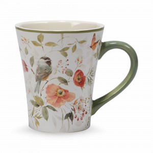 Кружка «Маки», 410 мл, керамика, белый, декор, серия Песня природы, Certified International, США, CERTIFIED INTERNATIONAL (США)