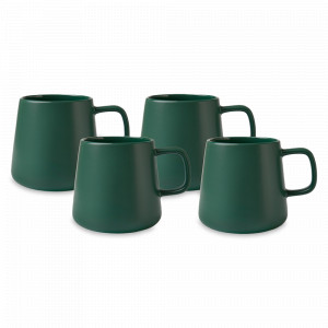 Набор из 4-х кружек Sala, 375 мл, фарфор, тёмно-зеленый, серия Blend, MAXWELL WILLIAMS, Австралия, MAXWELL & WILLIAMS (Австралия)
