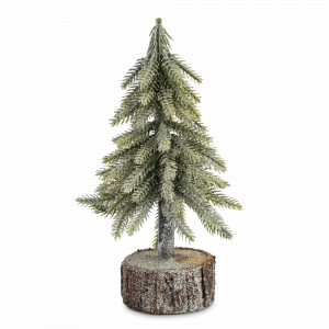 Декор Ель искусственная, 20 см, полиэтилен, дерево, зеленый, серебристый, серия New Year, ANNA LAFARG, Китай, Новогодний Декор ANNA LAFARG