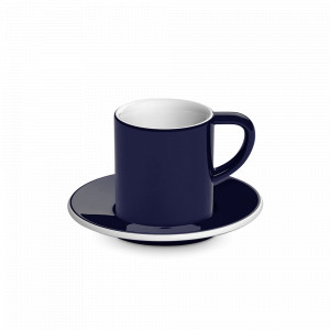 Пара кофейная, 80 мл, фарфор, темно-синий, серия Bond, LOVERAMICS, Гонконг, Кофейные пары
