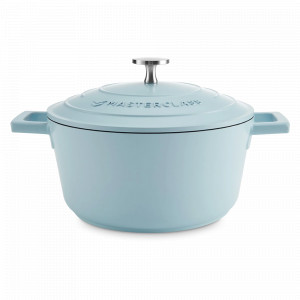 Кастрюля с крышкой , 4 л, 24 см, литой алюминий, голубой, серия MasterClass, KITCHEN CRAFT, Великобритания, Посуда алюминиевая