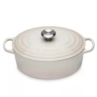 Утятница с крышкой, длина: 31 см, чугун, цвет: меренга, серия Meringue, LE CREUSET, Франция, 