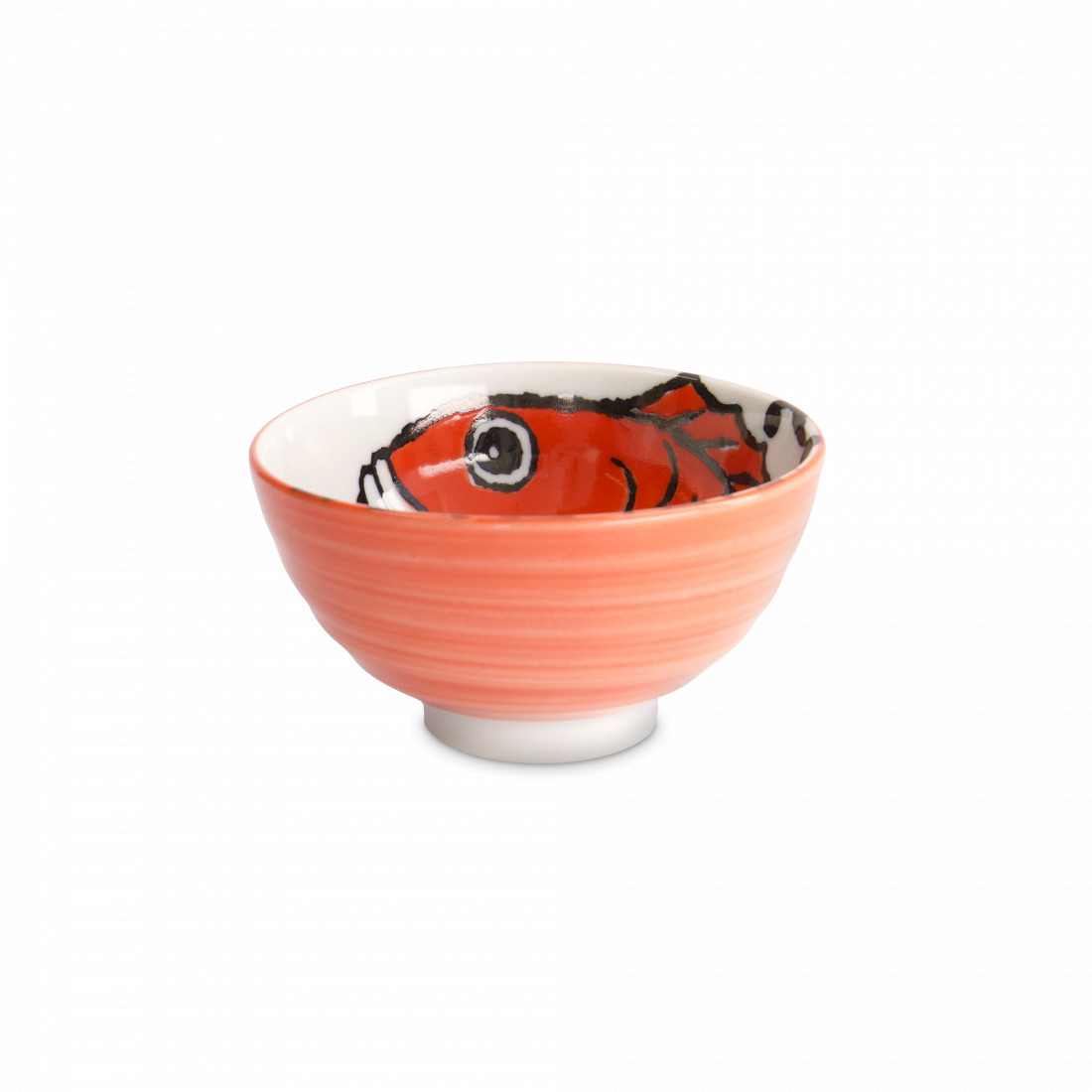 Салатник Snapper, 19 см, 1.2 л, фарфор, белый, красный, серия Seafood, TOKYO DESIGN, Нидерланды