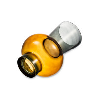 Ваза Триобль, 25 см, стекло, розово-дымчатый, Rasteli, Бельгия_00812030044214714846.jpg