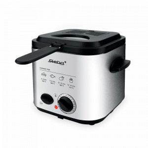 Фритюрница с функцией фондю, 1.2 л, нержавеющая сталь, пластик, стальной, черный, STEBA, Германия, STEBA (Германия)