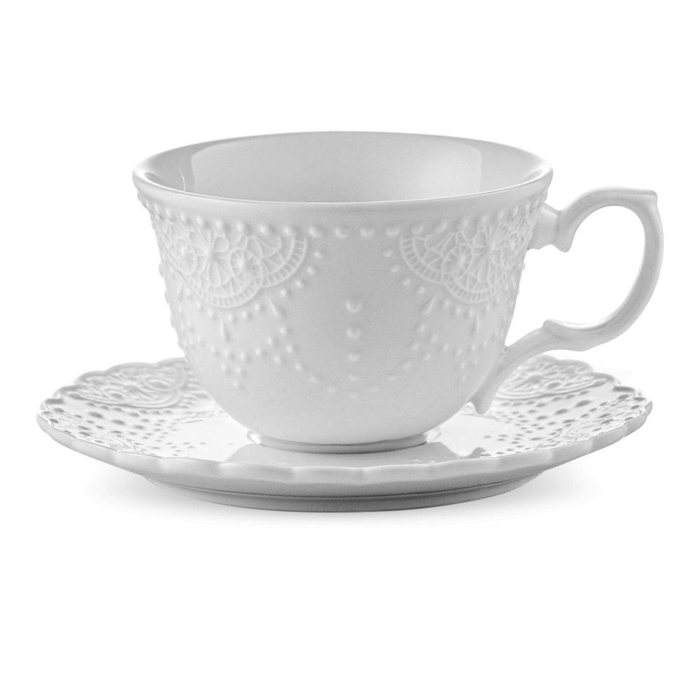 Пара кофейная Vivien, 120 мл, фарфор, белый, WALMER, Великобритания