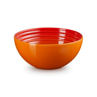 Миска , 330 мл, 12 см, керамика, оранжевый, серия Flame, LE CREUSET, Франция