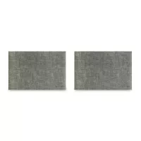 Набор из 2-х подстановочных салфеток, 30 х 45 см, полиуретан, серый, серия Leanera, LIBERTY JONES, Россия, 