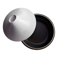 Керамический тажин, 2 л, 27,5 см, графит - белый, серия Delight, EMILE HENRY, Франция_00803290054673128827.jpg