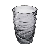 Ваза Crumpl, 20 см, стекло, серый, BERGENSON BJORN, Великобритания_00814620061139941733.jpg