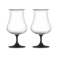 Набор из 2-х бокалов для крепких напитков, 220 мл, декор - черный, хрустальное стекло, серия Gentleman, EISCH, Германия, 