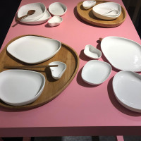 Тарелка десертная, 19 х 16 см, фарфор, белый, серия Yayoi, COOKPLAY, Испания_00815520053538057532.jpg