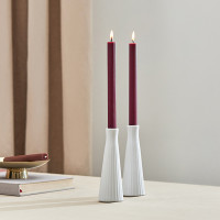Набор из 2-х свечей, 24.5 см, бордовый, серия Edge, TKANO, Россия_00819920053988877326.jpg