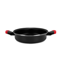 Сотейник , 24 см, сталь, стеклоэмаль, черный, серия Kilauea, VITRINOR, Испания