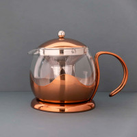 Чайник заварочный с фильтром, 660 мл, нержавеющая сталь, стекло, медный, серия La Cafetiere, KITCHEN CRAFT, Великобритания_00813080057263729423.jpg