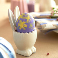 Подставка для яиц Magic Rabbit, 11.5 см, доломит, белый, розовый, серия Easter Essential, TKANO, Россия_00818870051633395107.jpg