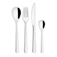 Набор столовых приборов на 6 персон, 24 предмета, нержавеющая сталь 18/10, серия Neo, BUGATTI Cutlery, Италия, 