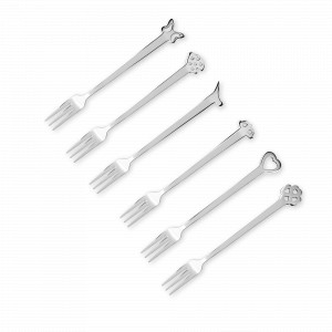 Набор вилок для закусок, 6 штук, серия Evento, THE LUXURY ART MEPRA, Италия, THE LUXURY ART MEPRA (Италия)