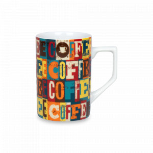 Кружка «Кофейные квадраты», 305 мл, фарфор, декор, KOENITZ, Германия, Кружки подарочные