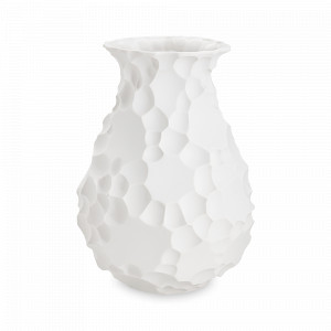Ваза для цветов Текстура, 30,5 см, фарфор, белый матовый, HOME &amp; STYLE, Китай, Вазы для цветов