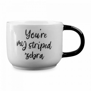 Кружка Зебра, 420 мл, керамика, черный, белый, серия Animals, REPAST, Чехия, Кружки REPAST