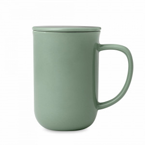 Кружка с ситечком и крышкой Balance, 500 мл, фарфор, нержавеющая сталь, зеленый, серия Minima, VIVA Scandinavia, Дания, Кружки с крышкой