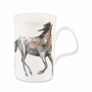 Кружка «Лошадка Серо-коричневая», 320 мл, костяной фарфор, декор, серия Ланкастер, ROY KIRKHAM, Великобритания, ROY KIRKHAM (Великобритания)