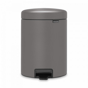 Контейнер для мусора c педалью и крышкой, 3 л, нержавеющая сталь, серый, серия NewIcon, BRABANTIA, Бельгия, BRABANTIA (Бельгия)