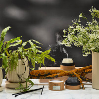 Свеча ароматическая Musk, Rose & Cedarwood, 8 см, бежевый, серия Edge, TKANO, Россия_00813870051810568974.jpg