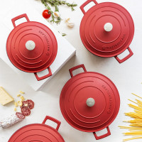 Кастрюля с крышкой , 4 л, 24 см, литой алюминий, красный, серия MasterClass, KITCHEN CRAFT, Великобритания_00817710056364317457.jpg
