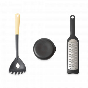 Набор из 3-х принадлежностей для итальянской кухни, нержавеющая сталь, пластик, черный, серия Tasty+, BRABANTIA, Бельгия, Tasty+ BRABANTIA