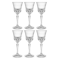 Набор из 6-ти бокалов для вина, 280 мл, хрустальное стекло, серия Adagio, RCR, Италия
