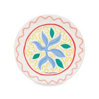 Тарелка обеденная Seaweed, 27 см, керамика, белый, декор, серия Summer Bliss, COSTA NOVA, Португалия