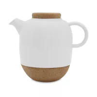Чайник заварочный с ситечком, 1,2 л, фарфор, нержавеющая сталь, пробка, белый, серия Lauren, VIVA Scandinavia, Дания, 
