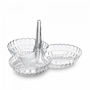 Менажница , пластик SAN, 25 х 23,5 х 15,5 см, прозрачный, серия Tiffany, GUZZINI, Италия, Посуда для пикника