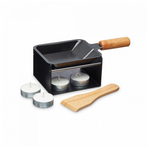 Набор для раклета, 5 предметов, 19 х 9.5 см, металл, дерево, черный, серия Arteza, KITCHEN CRAFT, Великобритания, Набор для раклета