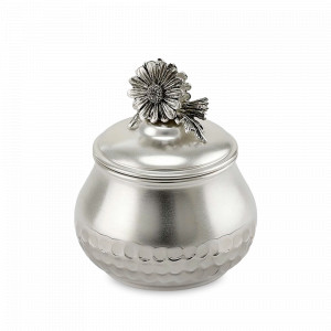 Сахарница «Ромашка», медь, 75 мл, серебристый, серия Летний сад, Кольчугинский Мельхиор, Россия, Сахарницы