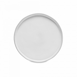 Тарелка обеденная Grey/white, 27 см, керамика, белый, серый, серия Lagoa Eco Gres, COSTA NOVA, Португалия, Тарелки керамические