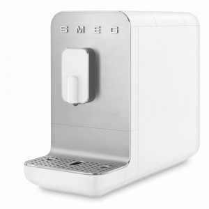 Кофемашина автоматическая, 33,6 x 18 x 43,3 см, пластик, алюминий, белый матовый, SMEG, Италия, SMEG (Италия)