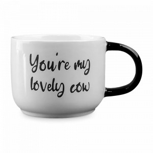 Кружка Коровка, 420 мл, керамика, черный, белый, серия Animals, REPAST, Чехия, Кружки REPAST